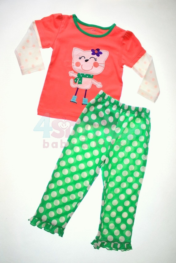 Obraz główny Komplet dziewczęcy bluzeczka i spodnie
